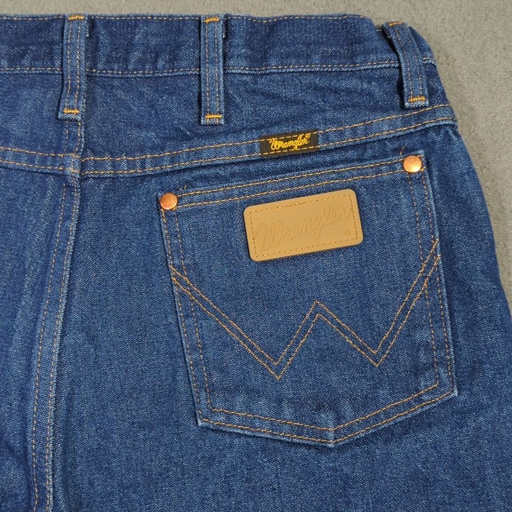 Wrangler Jeans Men's 33x34 Fits 32x33 Blue 936DEN Cowboy Cut Slim Fit Western